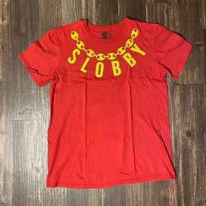 Slobby Spell Out Chain T- Shirt